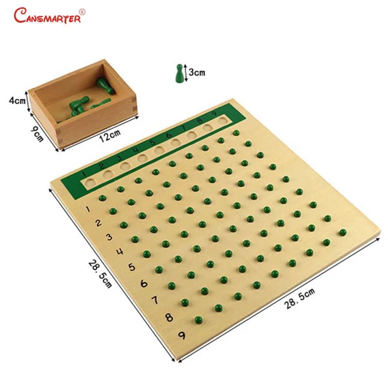 Монтессори материалы математические игрушки размножение доска разделения игры для детей 3-6 лет деревянные математические игрушки дошкольников