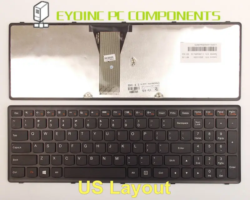 Клавиатура для ноутбука Lenovo IdeaPad S500 s500-ifi s500-ith S510 s510p touch 15.6 "США Версия