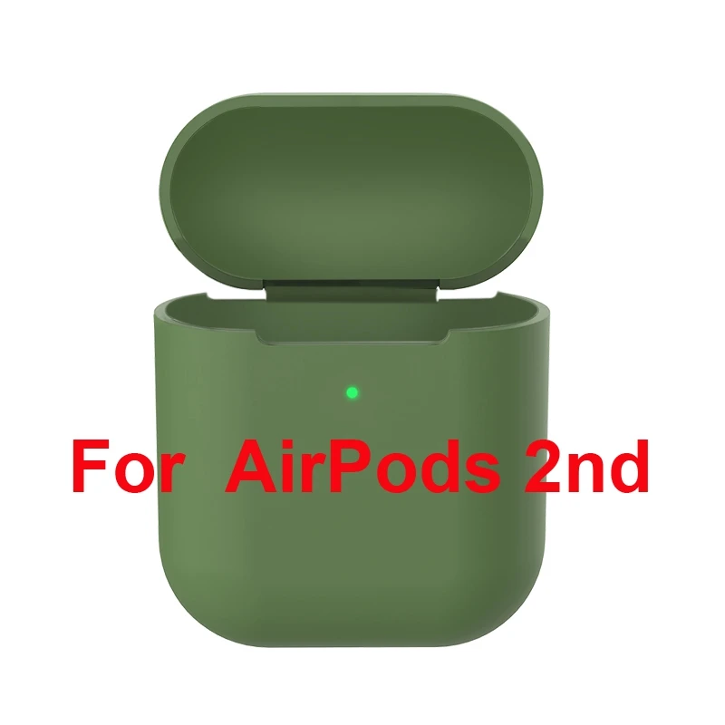 ТПУ силиконовый Bluetooth беспроводной чехол для наушников для AirPods 1 защитный чехол Аксессуары для Apple AirPods 2-й зарядной коробки - Цвет: 09