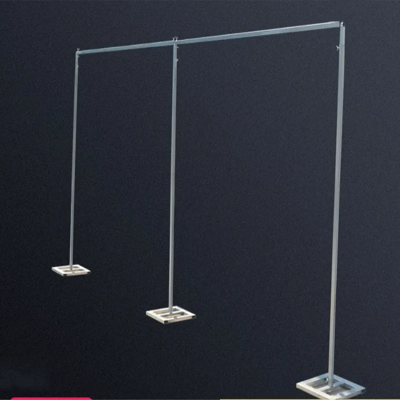 Free Shipping 4m high x 8m wide font b Wedding b font Stainless Steel Pipe font