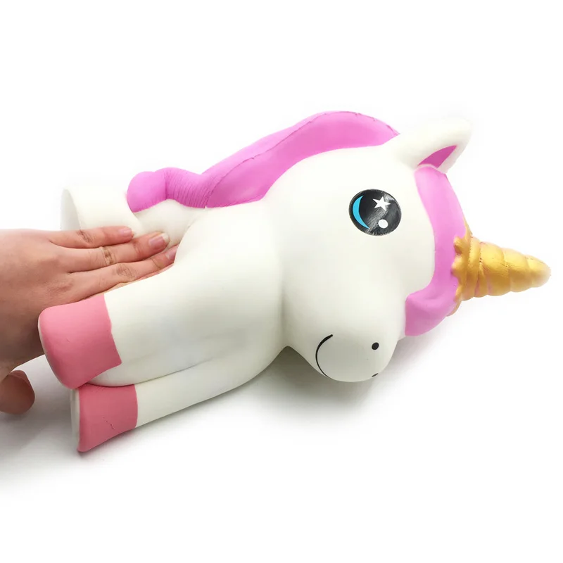 Мягкий PU Jumbo Big 30 см Kawaii Unicorn мягкое игрушки для детей и взрослых снимает стресс беспокойство украшение для дома