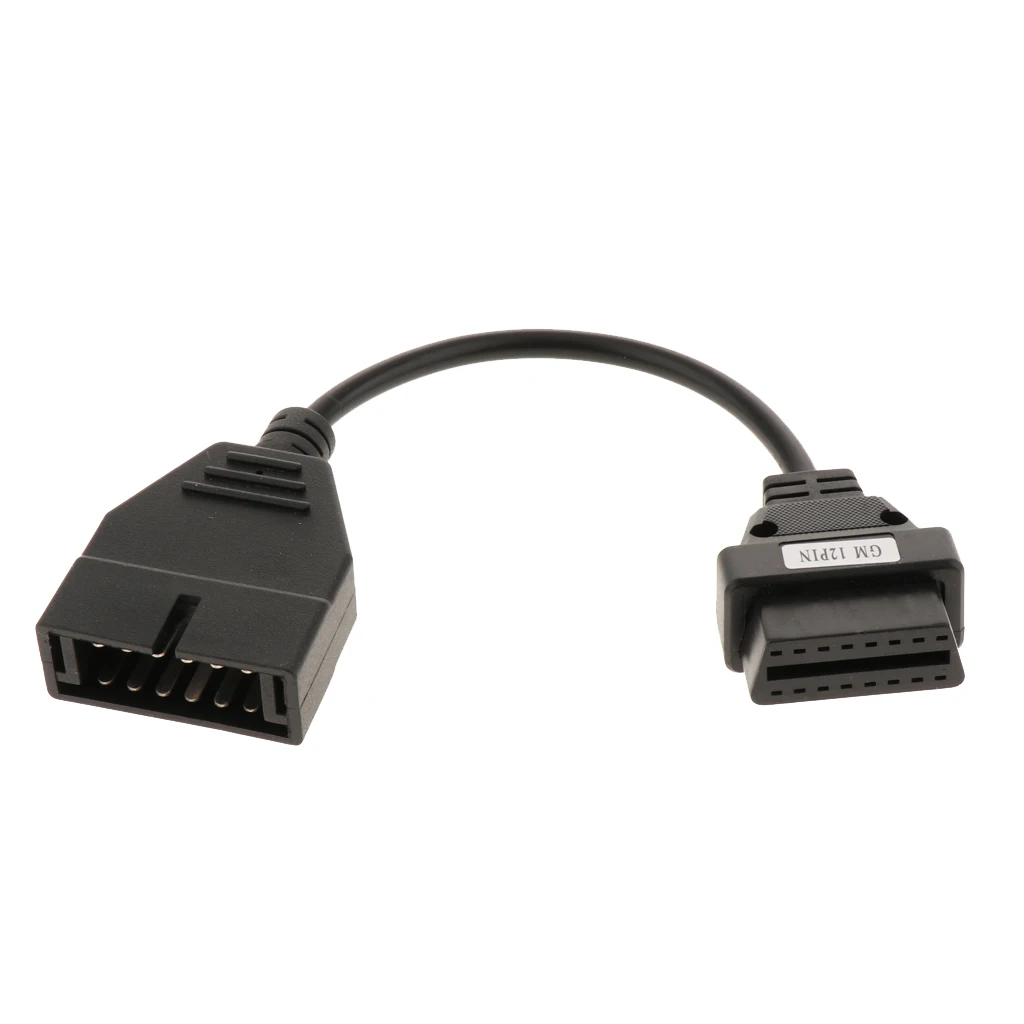 1 шт. 255 мм 12Pin OBD1 до 16 Pin OBD2 Соединительный Кабель адаптер для автомобиля GM черный| |