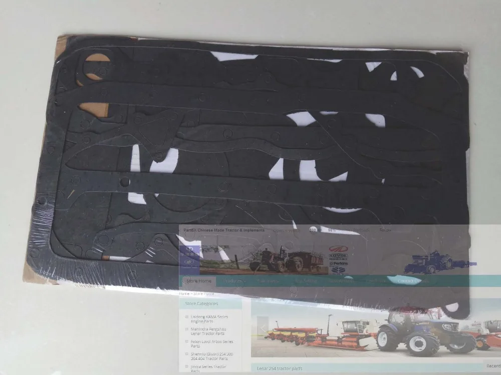

Taishan KM554 tractor with FD495T parts, the engine block gasket, part number: