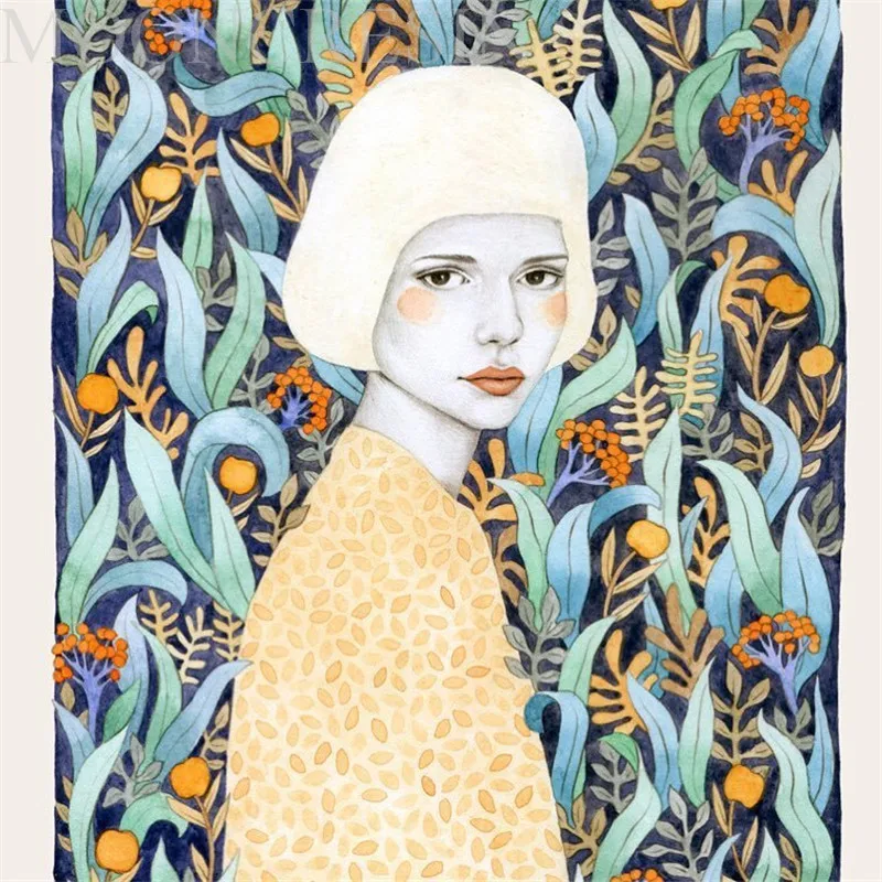 

5D Diy Diamond Painting Cross Stitch Woman In The Crop Field 3D Diamond Embroidery Full Round Mosaic Decoration Resin Stickers