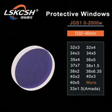 LSKCSH 10 шт./лот Лазерная Защитная Windows Dia. 32 34, 35, 36, 37, 38, 40 кварцевые плавленый силикон для волоконного лазера 1064nm P0795-1201-00002
