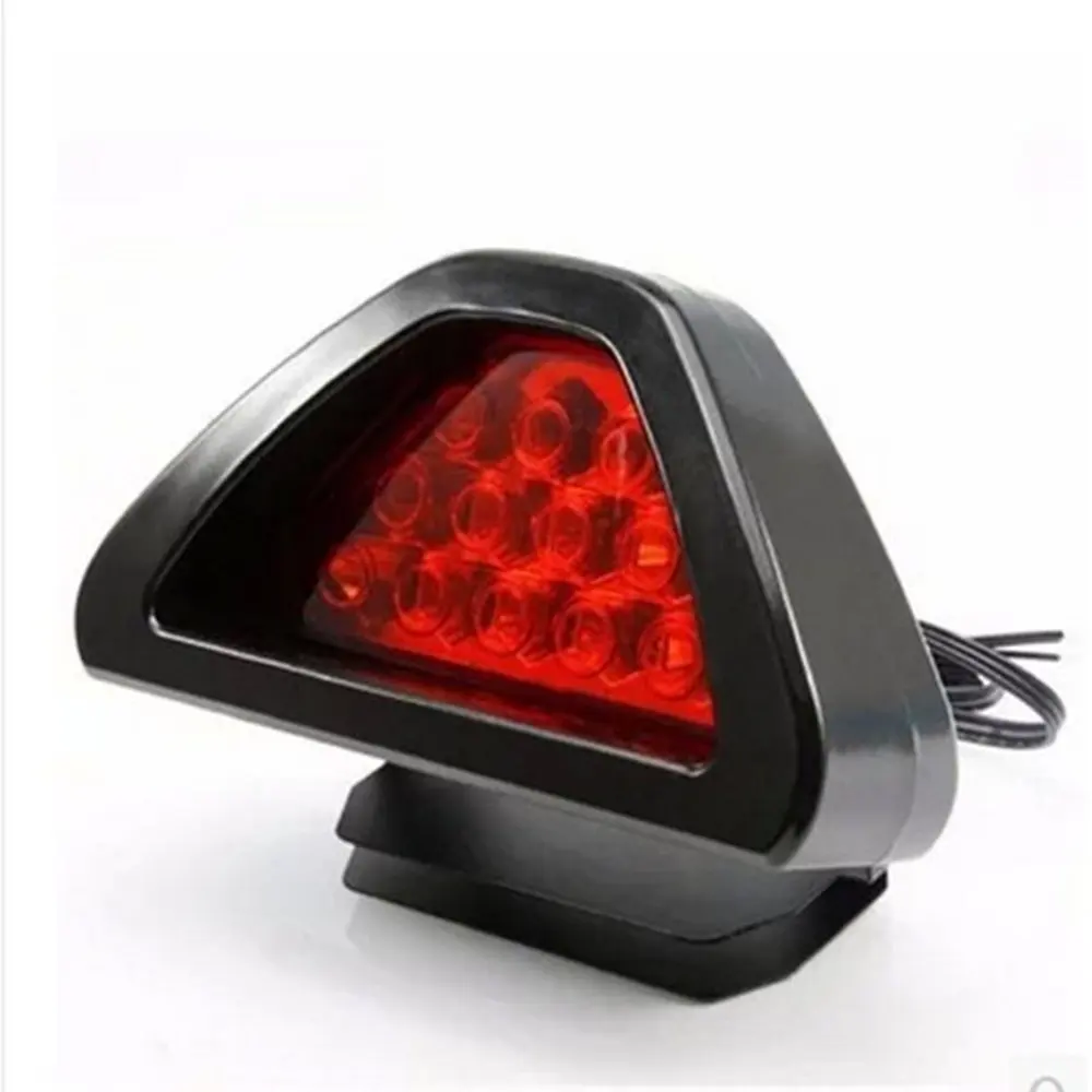 Universal Motorcycle Triangle Shape LED Tail Light Brake Indicator Lamp