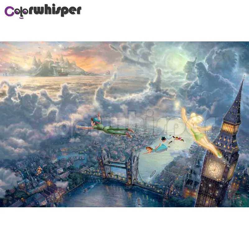 

Diamond Painting Full Square/Round Daimond Painting"Flying Sky Castle Scenery"Mosaic Rhinestone Embroidery Bedroom Decor 050DP