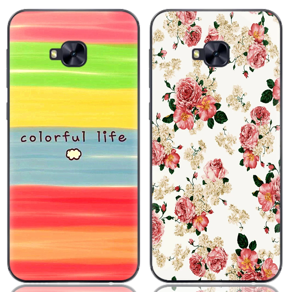 Drop Shipping TPU Soft Phone Case for Asus Zenfone 4 Selfie Pro ZD552KL 5.5-inch Fashion Pattern Colorful Painted |