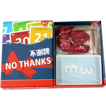 

No Thank you Board Game 3-7 Players Family/Party Best Gift for Children Strategy Game
