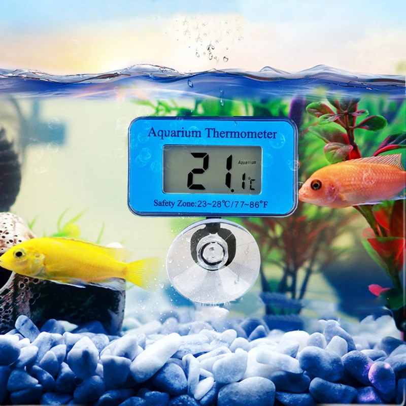50~+ 70 водонепроницаемый ЖК-цифровой аквариум для измерения температуры воды аквариумный термометр ЖК-дисплей