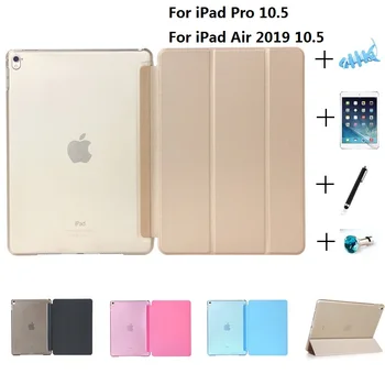 

Ultra Slim Smart Magnetic Faux Leather Crystal Plastic Smart Case for New iPad Air 10.5 Pro 10.5 inch 10.2 2019