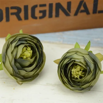 

50pcs High Quality Artificial Rose Tea Bud Flower Head For Wedding Car Decoration DIY Scrapbooking DIY Bouquet Craft