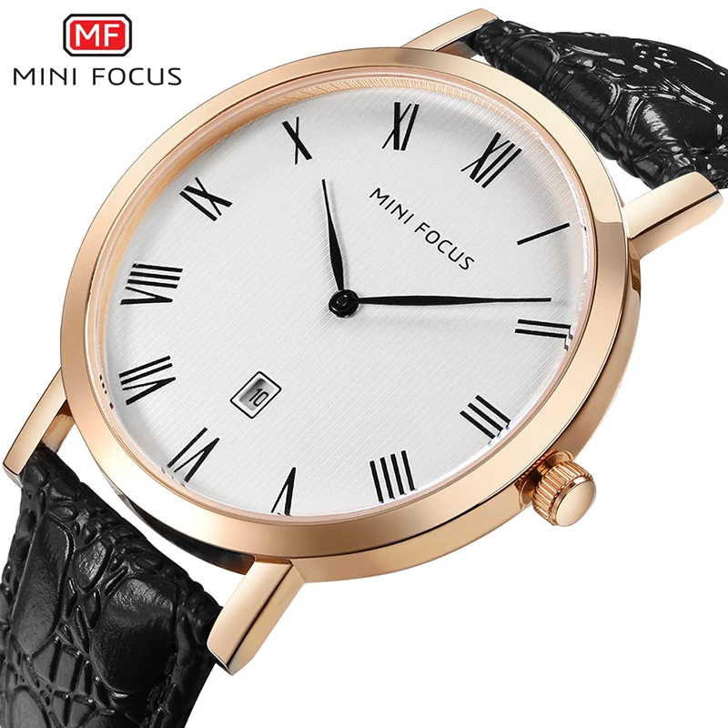 

Fashion Ultra-thin Men's Wristwatch Quartz Watch Men Waterproof Black Leather Strap Luxury Brand Relogio Masculino Dropshipping