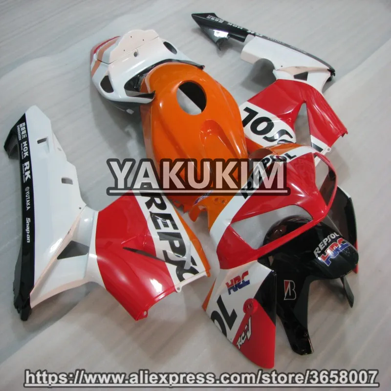 Yakukim из АБС-пластика инъекции комплект обтекателей для Honda CBR600RR F5 05-06 год 2005 2006 CBR600RR F5 05-06 обтекатели для мотоцикла, новинка