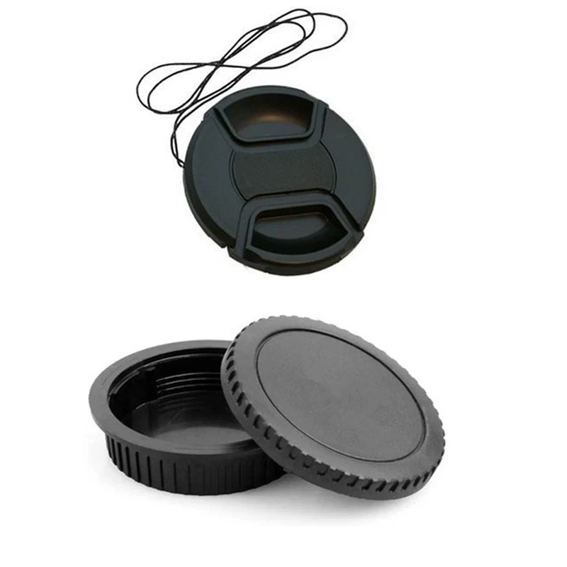 

camera Body cap + Rear Lens Cap + lens cap for Canon SLR/DSLR Camera