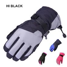 Ветрозащитные лыжные перчатки водонепроницаемые зимние сохраняющие тепло перчатка для сноубординга мотоциклетные перчатки дышащие мужские перчатки для катания на лыжах