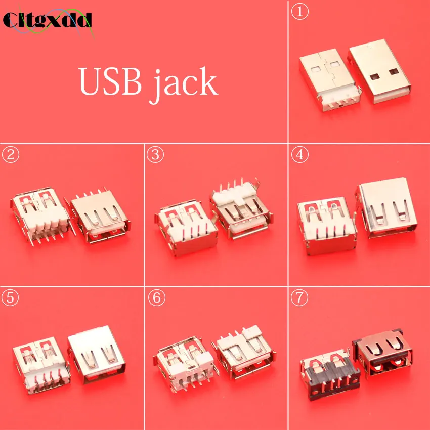 

cltgxdd 7 models 4 pin USB jack port connector Motherboard repair replacement USB socket interface 4pin