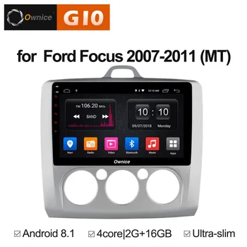 

2GB RAM+16GB ROM Android 8.1 Quad 4Core Car DVD Player For Ford Focus 2007-2011 (MT) GPS Navigation Radio Stereo TPMS DAB