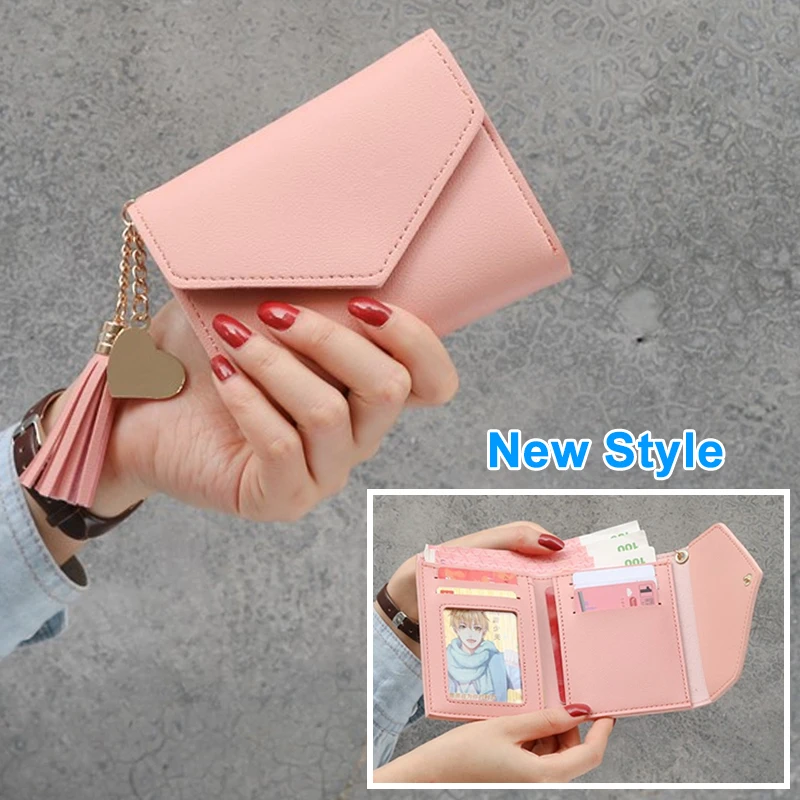 New Money Small Wallet Women Casual Solid Wallet Fashion Female Short Mini All-match Korean Students Love Small Wallet New Money Small Wallet Women Casual Solid Wallet Fashion Female Short Mini All-match Korean Students Love Small Wallet