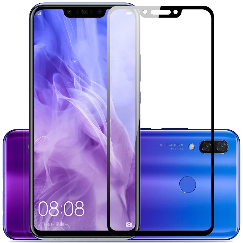 Для huawei nova 3i пленка из закаленного стекла MOFI для huawei nova 3 Полное покрытие экрана протектор стекло nova 3/3i прозрачное стекло 2.5D 6,3''