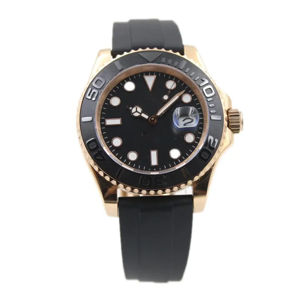 

High Quality Luxury Men Watch dayTONA series M116519 Sapphire Cystal Black Rubber Strap AAA Automatic Machine Men watches