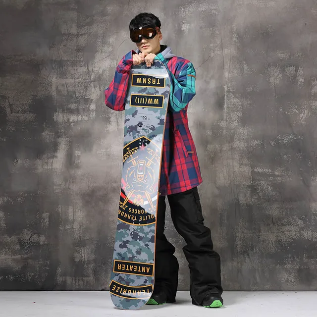 Cheap Outdoor Sports Winter Men Snowboard Ski Jacket Pants  Suit Waterproof Warm Outdoor Camping Hiking  Ski Suit