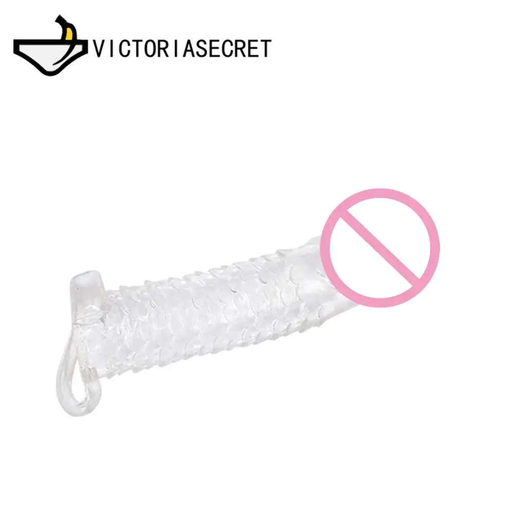 Reusable Condoms Penis Dick Condom Adult Sex Toys Delay Penis Ring Sleeve Cock Ring Erotic Toys For Men Sex Shop Intimate Goods