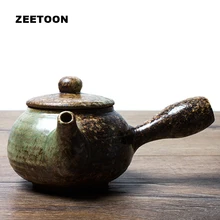 170 мл дзен японский грубой керамической глазури чайный набор кунг-фу Чайник Пуэр заварник для кофе, чая креативный керамический винтажный домашний декор