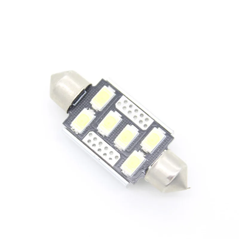 

1X 12V 41mm 6 5730 LED Car External Light Source C5W Canbus Festoon Dome Interior Lighting Xenon Lamp Bulb Auto Car Styling DRL