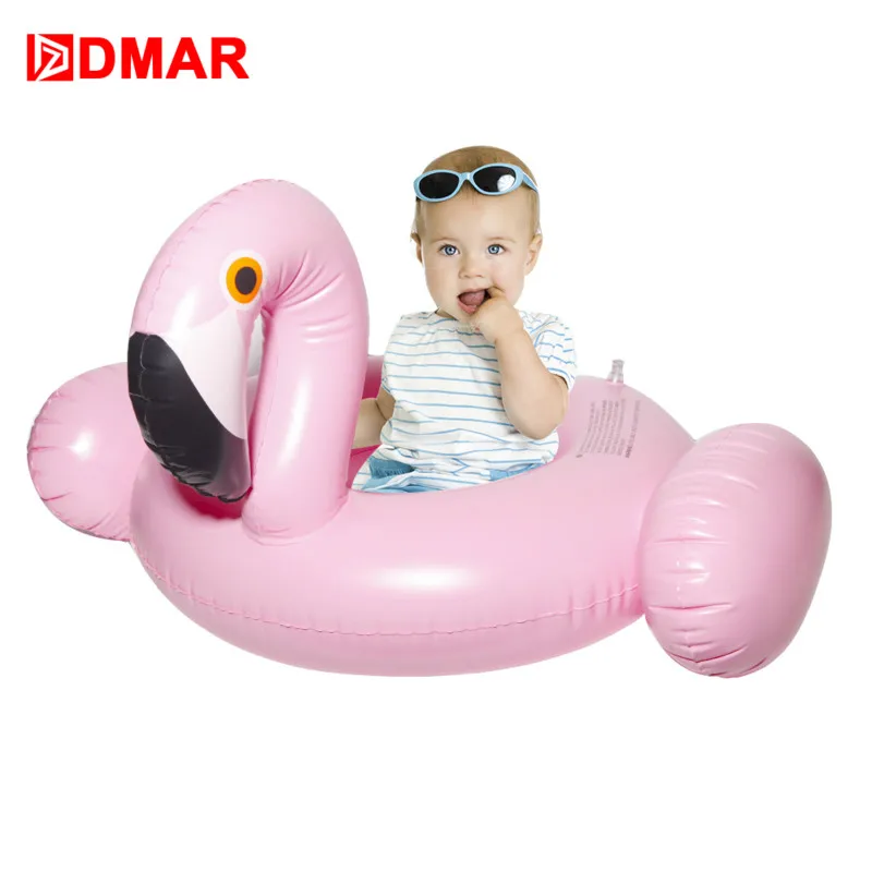 

DMAR Inflatable Flamingo Unicorn Toucan Swimming Tubes Pool Float For Kids Baby Swimming Ring Circle Mattress Beach Sea Toys