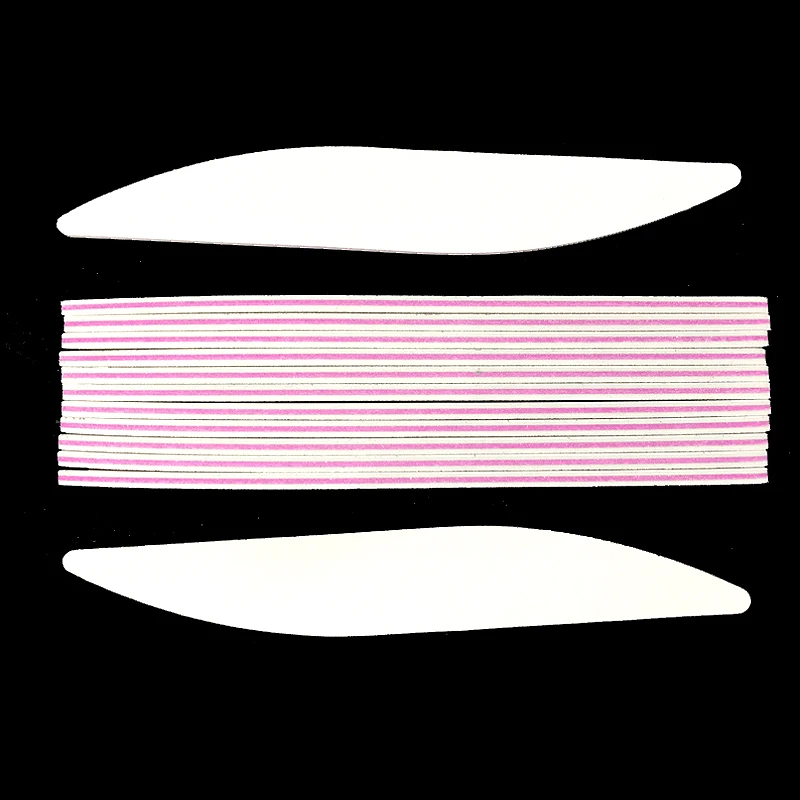 9 шт. белая пилка для ногтей блок 100/180 Профессиональный полумесяц дизайн Лайм Маникюр УФ гель Лак наждачная бумага полировщик ногтей