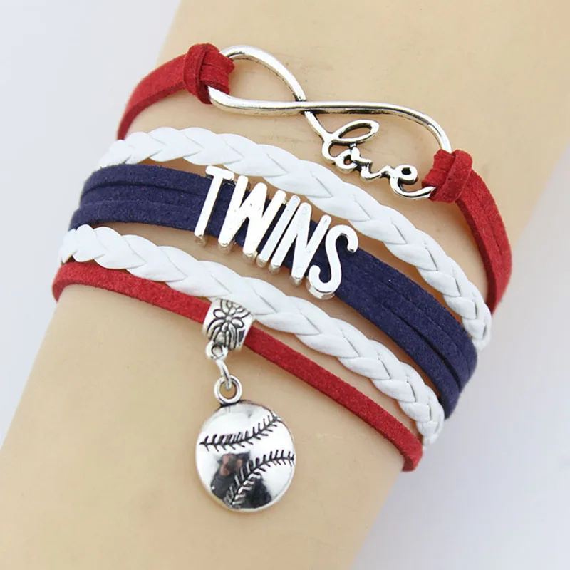 New Fashion Drop Shipping lnfinity Love TWINS Bracelet Handmade Sports