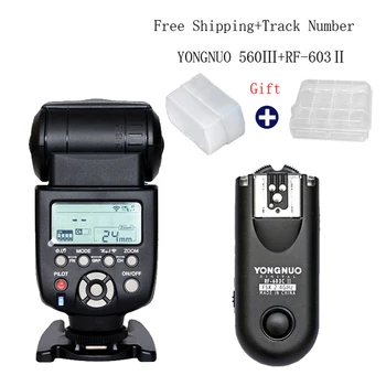 

Yongnuo YN-560 III With RF-603 II Single Transmitter for Nikon YN560III Ultra long range Wirelss flash Speedlite RF603 II Trgger