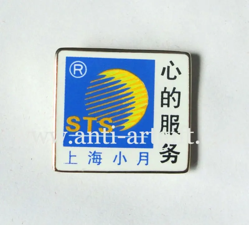 Индивидуальный металлический значок с печатью и логотипом 20 мм