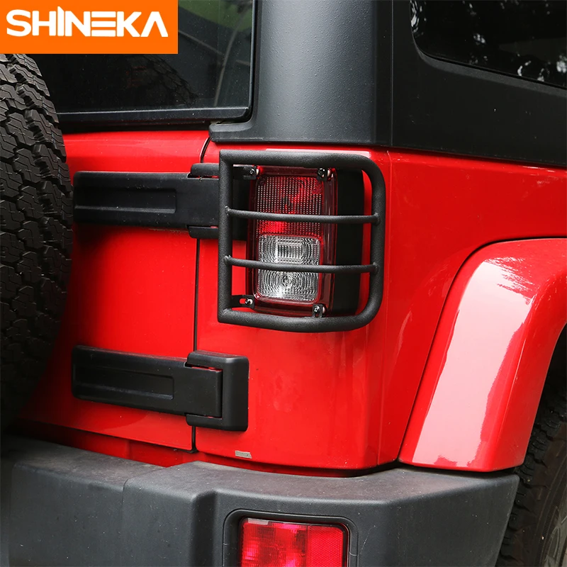 SHINEKA металлическая задняя фара защитная накладка для Jeep Wrangler JK 2007 + автомобильные
