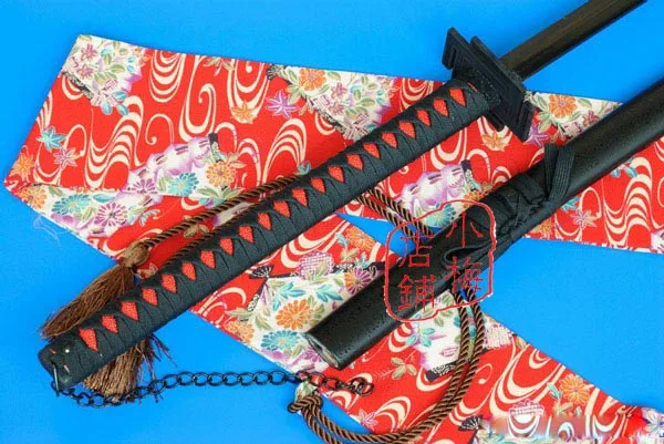 

S2608 BLEACH ICHIGO KUROSAKI UNIVERSAL SOLUTIONS MOON CUTTING SWORD BLACK 56.1"