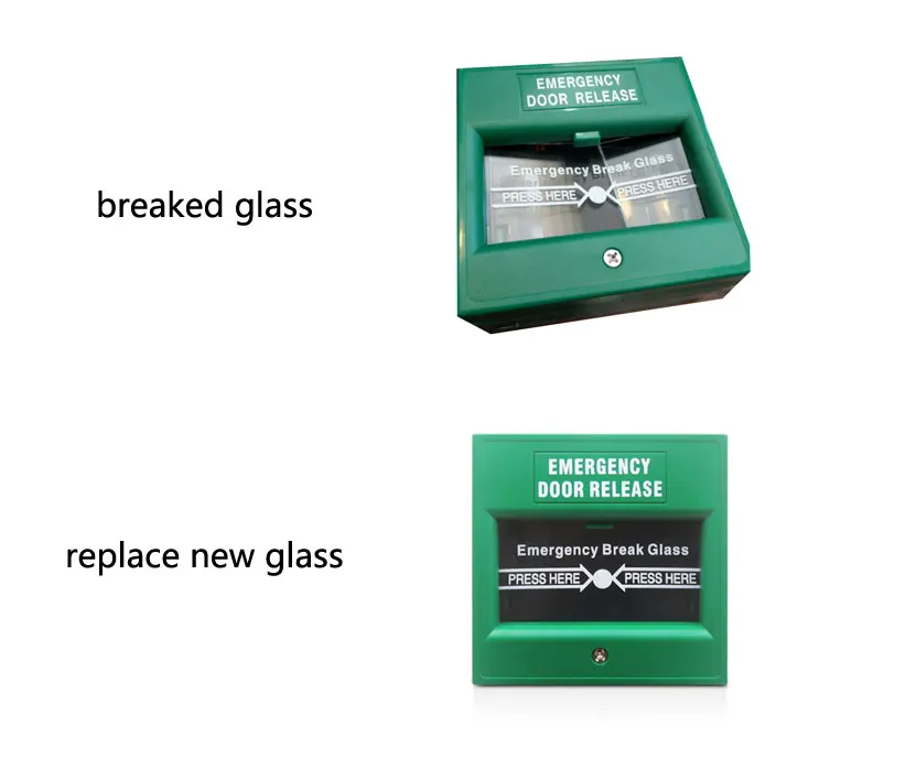 Us 4 5 5pcs Emergency Glass Pure English Panel For Break Exit On Use To Replace The Broken In Access Control