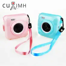 Fashion Plastic Crystal Transparent Shell Luminous Bag font b Case b font For Thermal Printer for