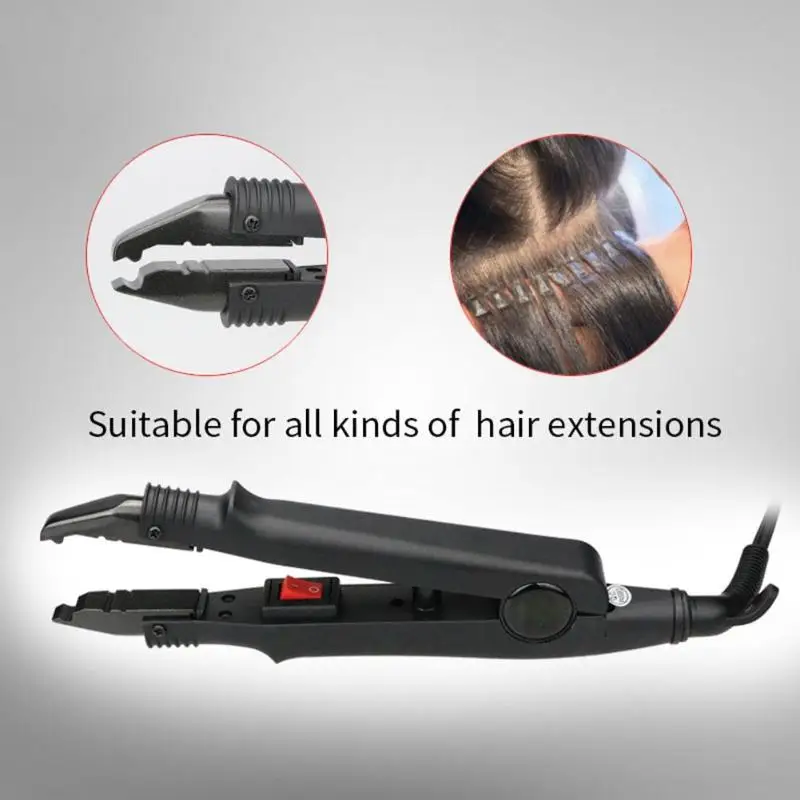 Professional Hair Extension Iron Fusion Iron Heat Connector Wand Iron Keratin Bonding Tools for Hairdressing Styling