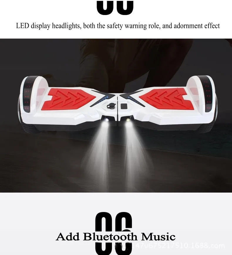Hoverboards 6.5 Led Lights Electric Skateboard Hoverboards 6.5 Led Lights Electric Skateboard Hoverboard Self Balancing Scooter Hoover Board with Bluetooth electric scooter (53)