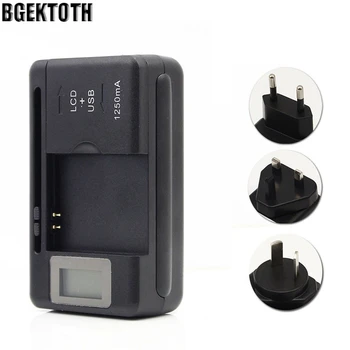 

LCD Indicator Screen Universal Battery Charger For Cell Phones Mobile & USB Port