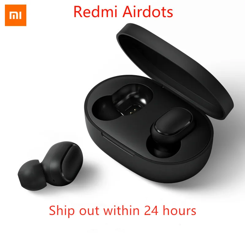 

2019 New In Stock Xiaomi Redmi Airdots Wireless Bluetooth 5.0 Earphones DSP Active Noise Cancellation Headset With Mic Earbuds