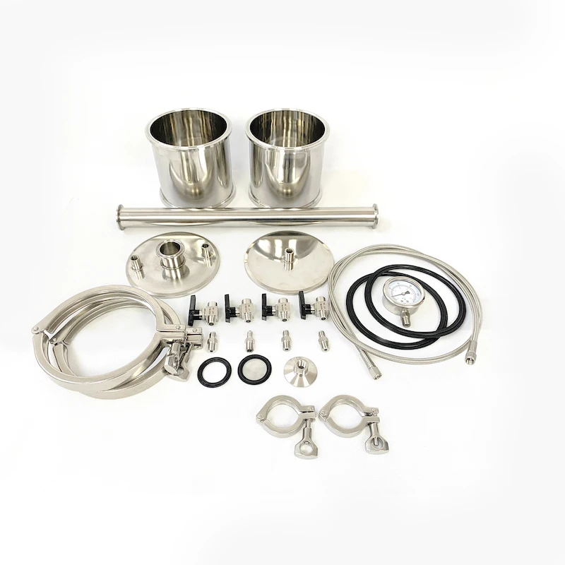 Экстрактор BHO kit объемом 160 г система с замкнутым циклом. 2 "x 20" катушка.|Фитинги