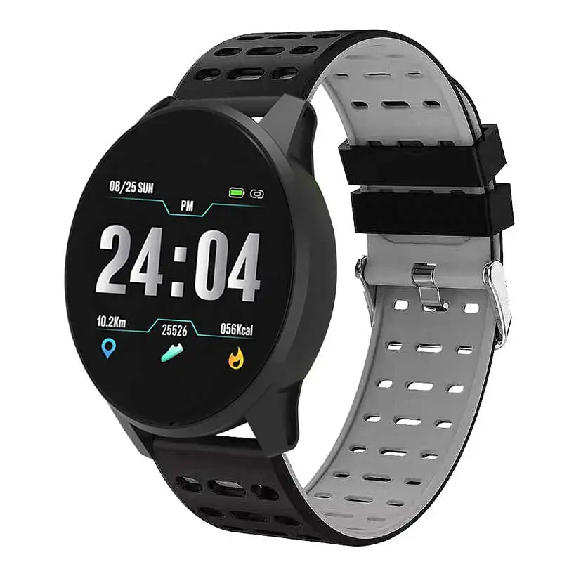 CHKEPZ B2 Смарт-часы мужские смарт-Браслет фитнес-трекер кровяное давление монитор сердечного ритма IP67 Водонепроницаемый для Android IOS - Цвет: Black