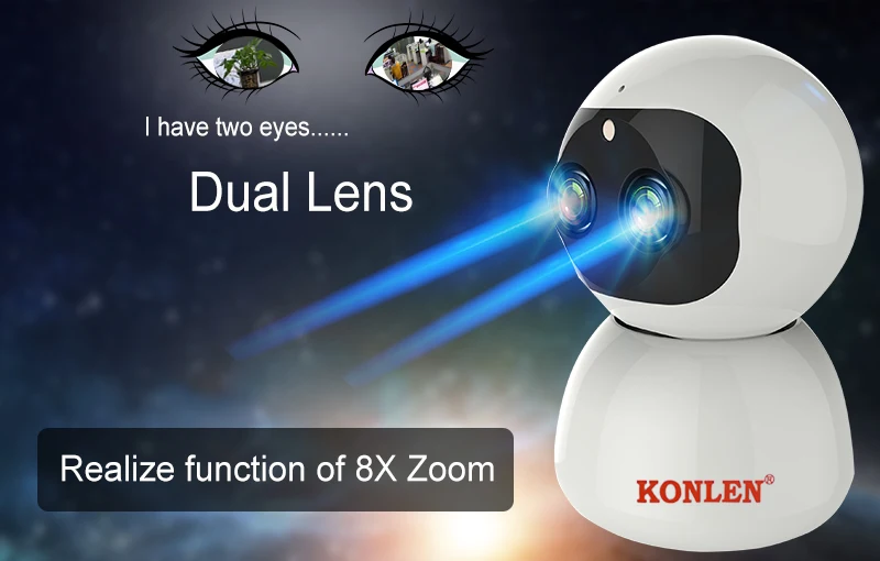 1 Dual lens IP camera