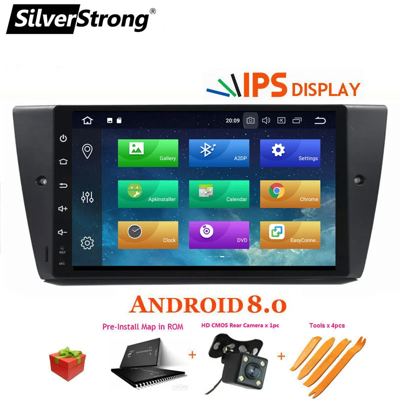 

SilverStrong New IPS ANDROID8.1 Car Radio Player for BMW E90 E91 M3 3Series 1DIN Radio 318 320 328 With RDS DAB DSP Option