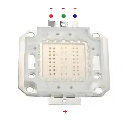 DSHA Новый Горячий 50 Вт RGB LED Luz Bombilla Lmpara Чип Рохо Верде Azul 560/1200/240LM