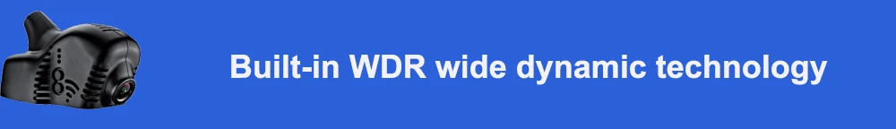 Built-in WDR wide dynamic technology 