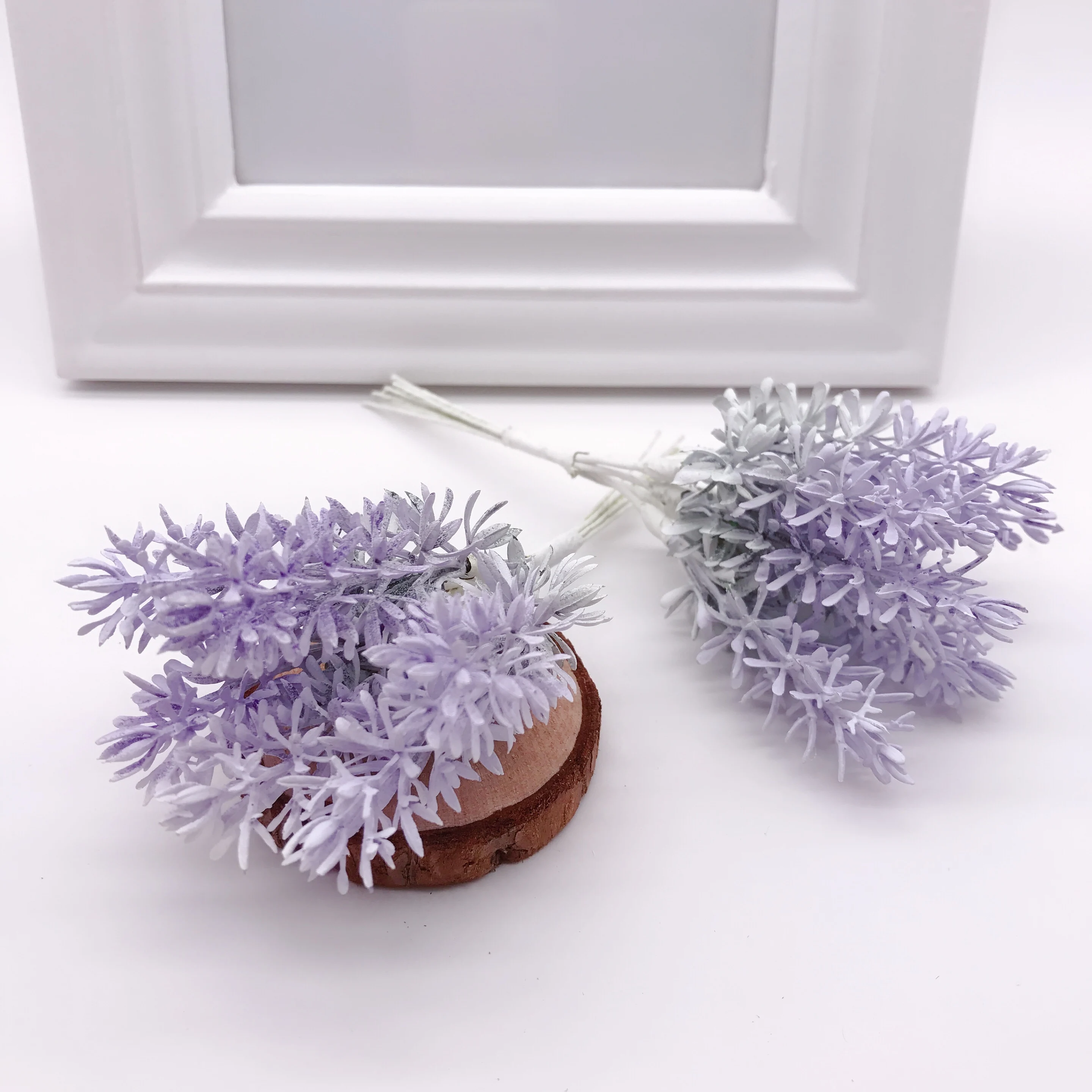 

6 pcs mini lavender flowers artificial flowers handmade Christmas wedding home decoration DIY scrapbook gift box