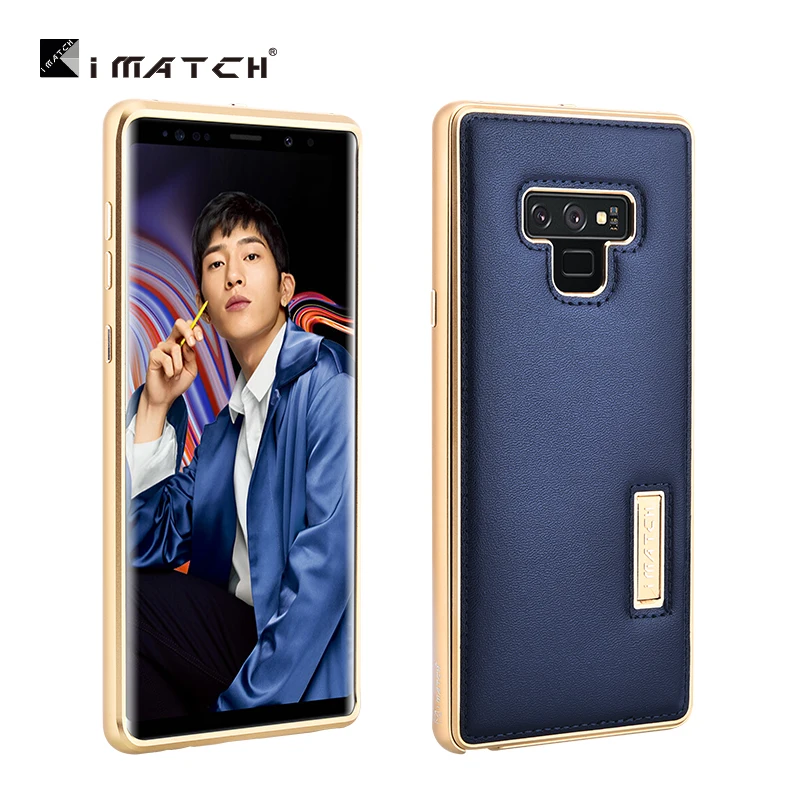Металлический Чехол iMatch для Samsung Galaxy Note 9 / 8 чехол из натуральной кожи полностью